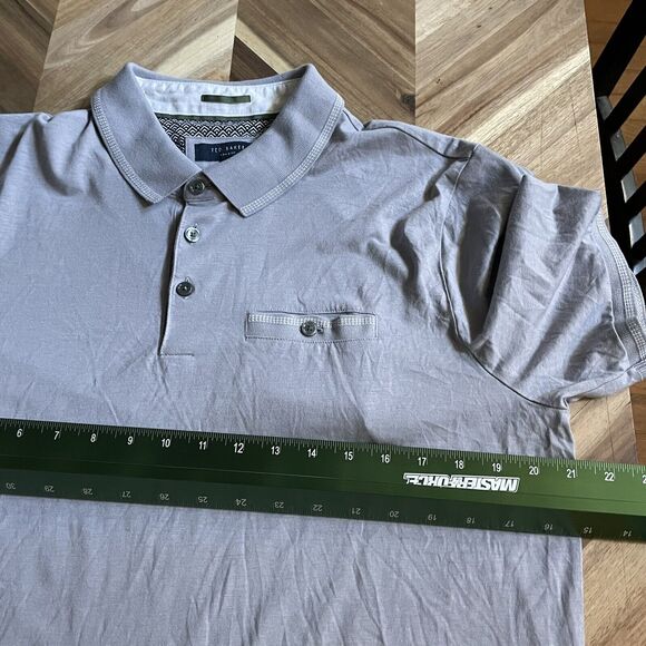 Ted Baker London Polo Shirt 100% Cotton Short Sleeve Pullover Mens 5 - Picture 5 of 7
